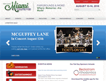 Tablet Screenshot of miamicountyohiofair.com